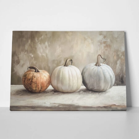Πίνακας σε Καμβά VINTAGE AUTUMN HALLOWEEN PUMPKINS 2 - 