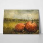 Πίνακας σε Καμβά VINTAGE AUTUMN HALLOWEEN PUMPKINS 4