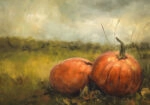 Πίνακας σε Καμβά VINTAGE AUTUMN HALLOWEEN PUMPKINS 4