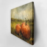Πίνακας σε Καμβά VINTAGE AUTUMN HALLOWEEN PUMPKINS 4