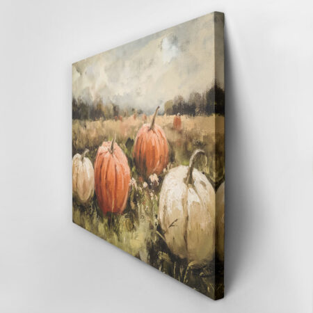 Πίνακας σε Καμβά VINTAGE AUTUMN HALLOWEEN PUMPKINS 5 -  Sticky 2