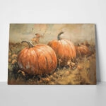 Πίνακας σε Καμβά VINTAGE AUTUMN HALLOWEEN PUMPKINS 6