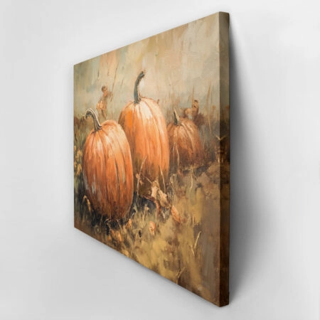 Πίνακας σε Καμβά VINTAGE AUTUMN HALLOWEEN PUMPKINS 6 -  Sticky 2