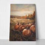 Πίνακας σε Καμβά VINTAGE AUTUMN HALLOWEEN PUMPKINS 8