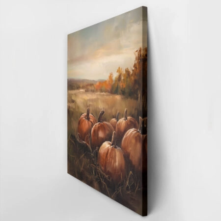Πίνακας σε Καμβά VINTAGE AUTUMN HALLOWEEN PUMPKINS 8 -  Sticky 2
