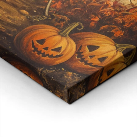 Πίνακας σε Καμβά VINTAGE AUTUMN HALLOWEEN SKELETONS 2 -  Sticky 1
