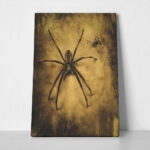 Πίνακας σε Καμβά VINTAGE AUTUMN HALLOWEEN SPIDER 2