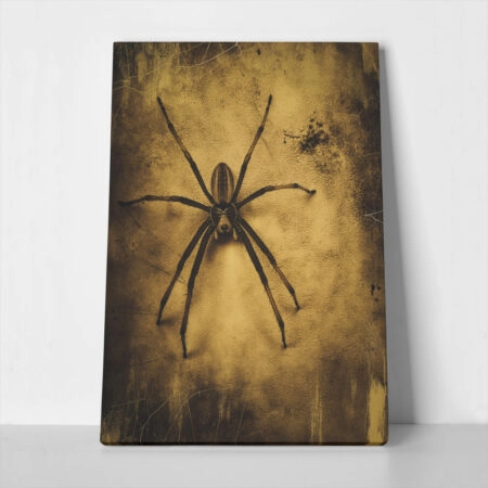 Πίνακας σε Καμβά VINTAGE AUTUMN HALLOWEEN SPIDER 2 - 