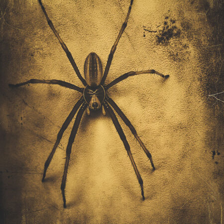 Πίνακας σε Καμβά VINTAGE AUTUMN HALLOWEEN SPIDER 2 -  Sticky 5