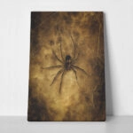 Πίνακας σε Καμβά VINTAGE AUTUMN HALLOWEEN SPIDER