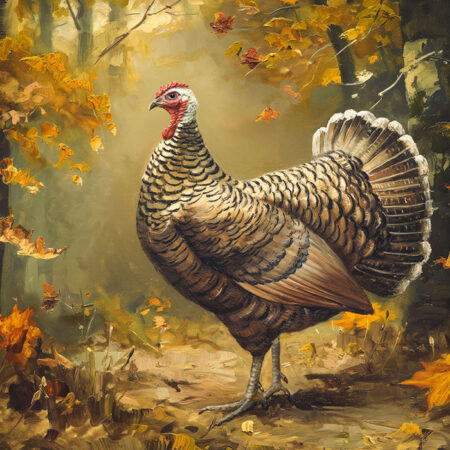 Πίνακας σε Καμβά VINTAGE AUTUMN HALLOWEEN TURKEY 2 -  Sticky 5