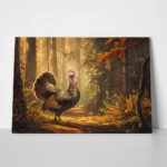 Πίνακας σε Καμβά VINTAGE AUTUMN HALLOWEEN TURKEY