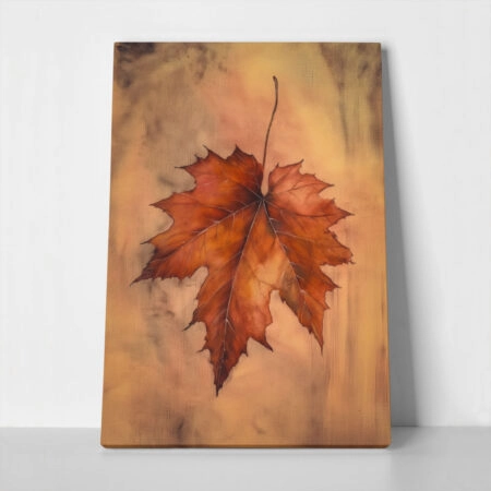 Πίνακας σε Καμβά VINTAGE AUTUMN LEAF 2 - 