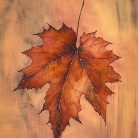 Πίνακας σε Καμβά VINTAGE AUTUMN LEAF 2 -  Sticky 5