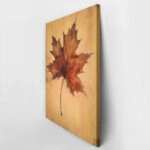 Πίνακας σε Καμβά VINTAGE AUTUMN LEAF 3
