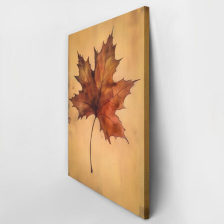 Πίνακας σε Καμβά VINTAGE AUTUMN LEAF 3 -  Sticky 2