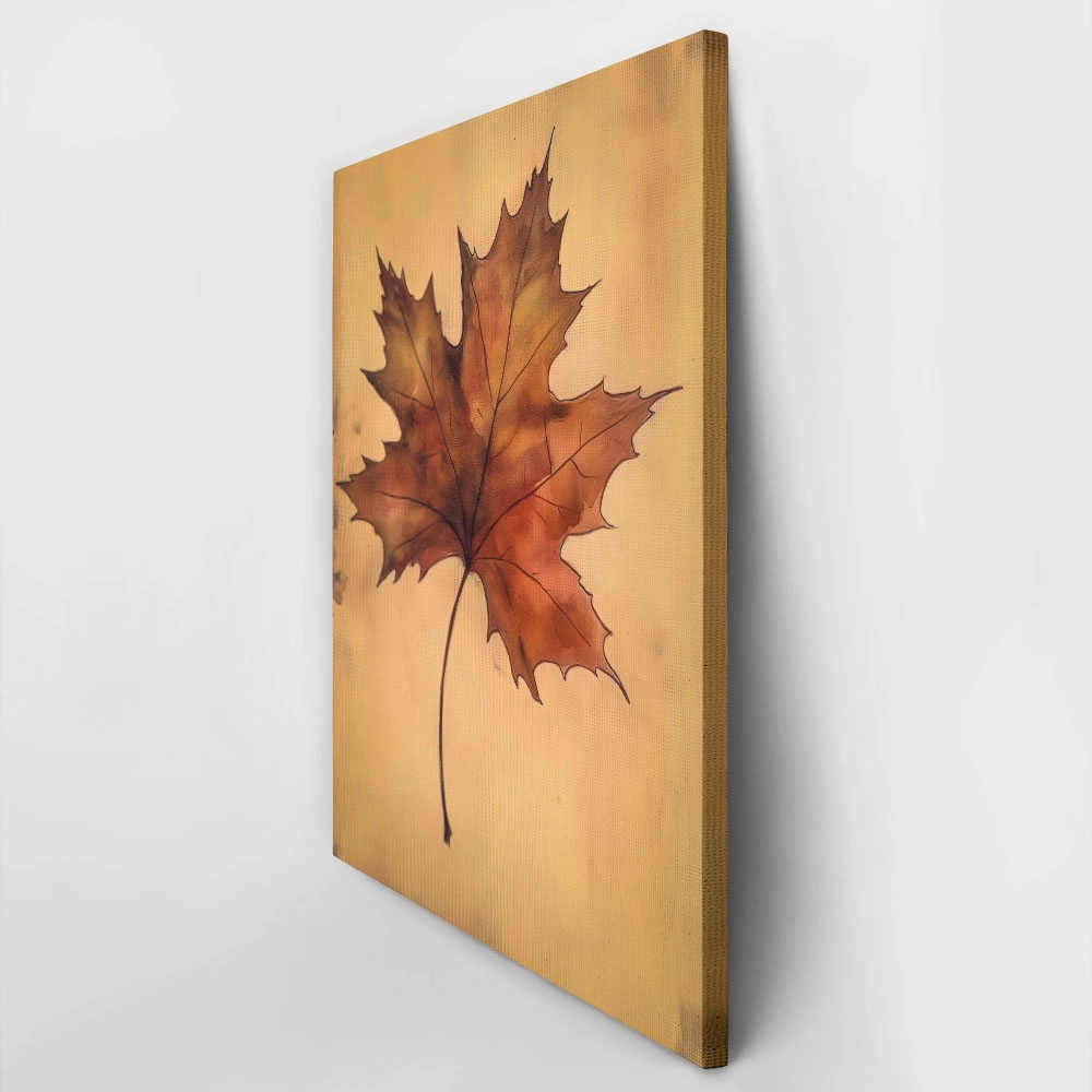 Πίνακας σε Καμβά VINTAGE AUTUMN LEAF 3