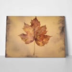 Canvas Print VINTAGE AUTUMN LEAF