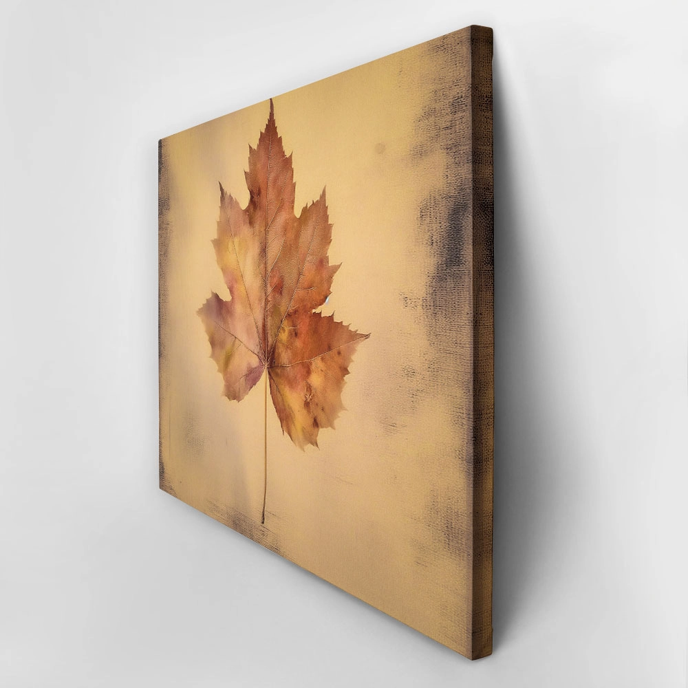 Canvas Print VINTAGE AUTUMN LEAF