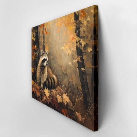 Πίνακας σε Καμβά VINTAGE AUTUMN RACOON -  Sticky 2