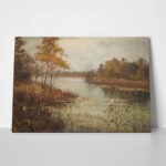 Πίνακας σε Καμβά VINTAGE AUTUMN RIVER