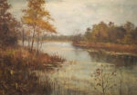 Πίνακας σε Καμβά VINTAGE AUTUMN RIVER