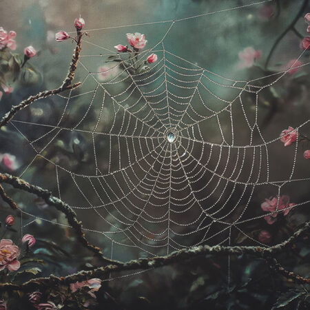 Πίνακας σε Καμβά VINTAGE AUTUMN SPIDER WEB 2 -  Sticky 5