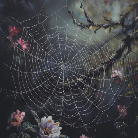 Πίνακας σε Καμβά VINTAGE AUTUMN SPIDER WEB 5 -  Sticky 5