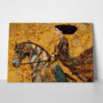 Πίνακας σε Καμβά WOMAN ON HORSE