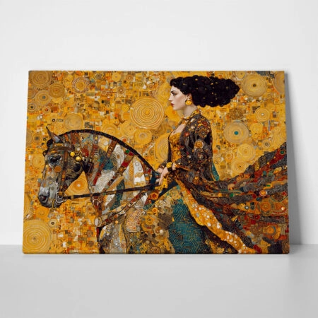 Πίνακας σε Καμβά WOMAN ON HORSE