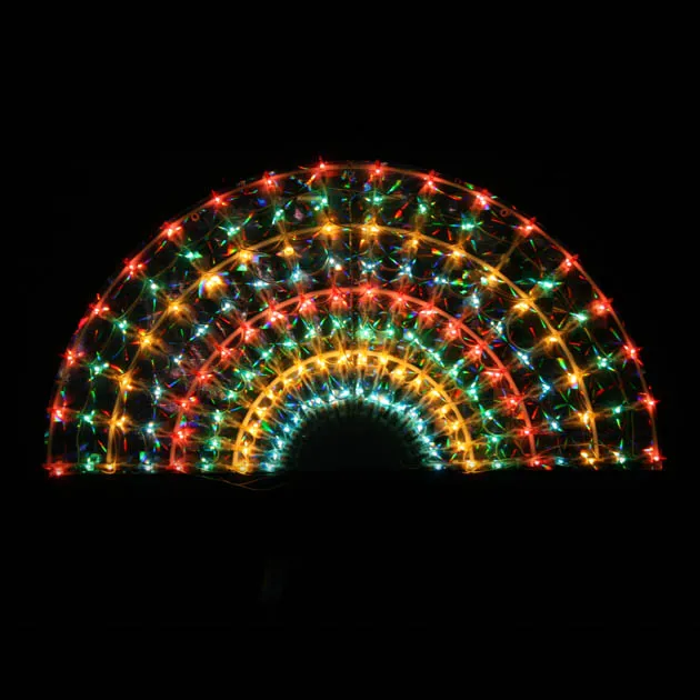 LIGHTED PAPER FAN FIGURE - DIM. 75x38cm.