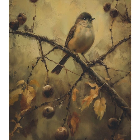 Poster VINTAGE AUTUMN BIRD 5 -  Sticky 2