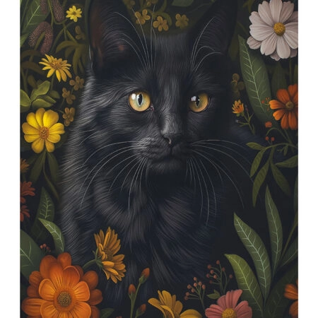 Poster VINTAGE AUTUMN CAT -  Sticky 2