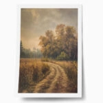 Poster VINTAGE AUTUMN COUNTRY PATH 5