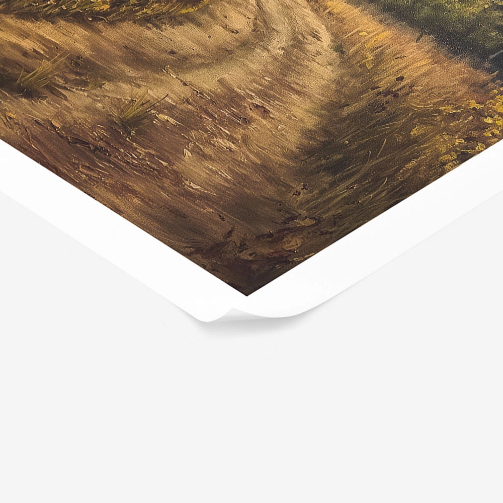 Poster VINTAGE AUTUMN COUNTRY PATH 5