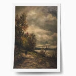 Poster VINTAGE AUTUMN COUNTRY PATH 9