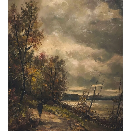 Poster VINTAGE AUTUMN COUNTRY PATH 9 -  Sticky 2
