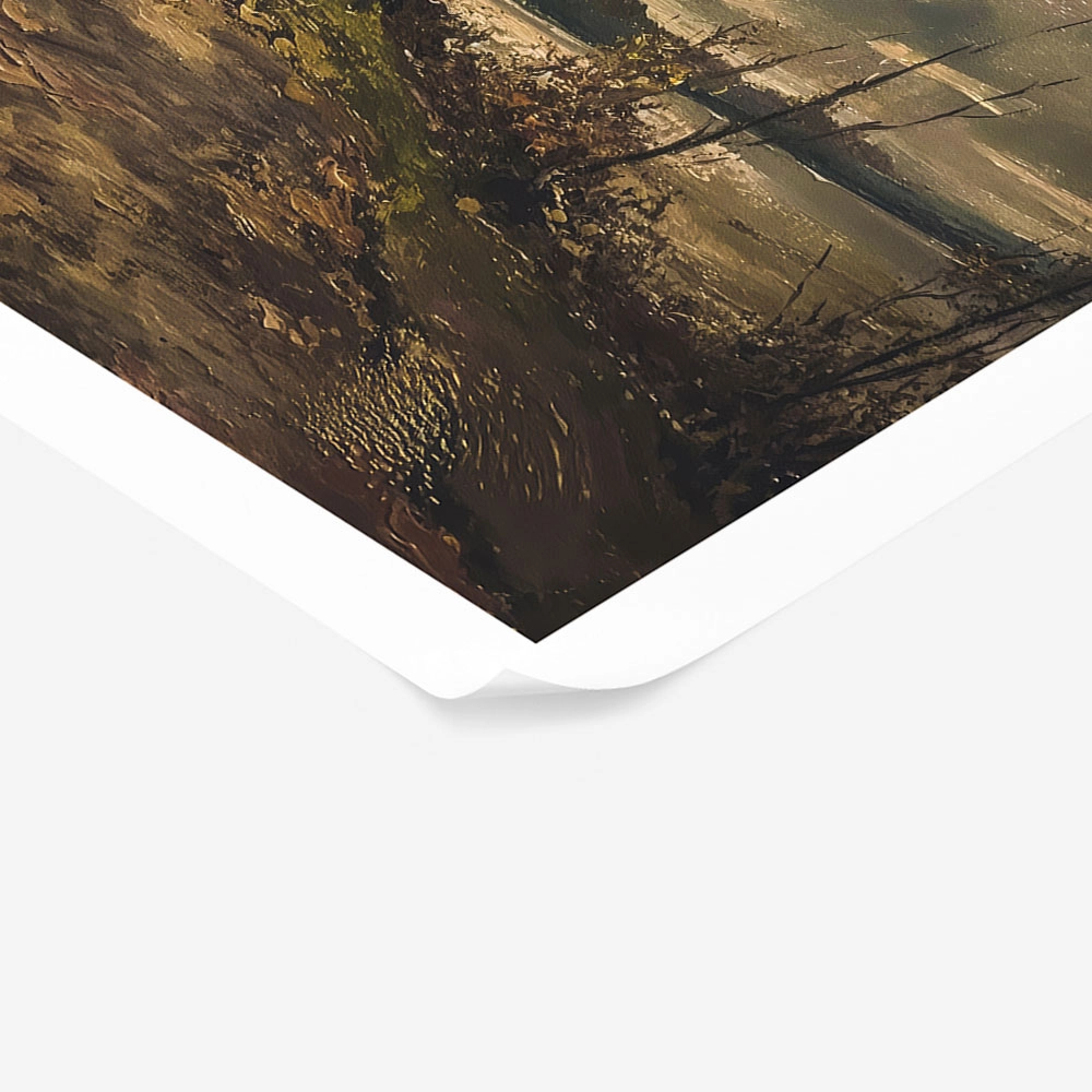 Poster VINTAGE AUTUMN COUNTRY PATH 9