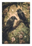 Poster VINTAGE AUTUMN CROWS 3