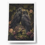 Poster VINTAGE AUTUMN CROWS 4
