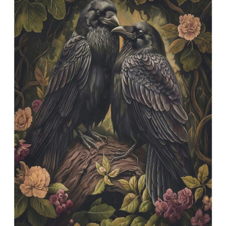 Poster VINTAGE AUTUMN CROWS 4 -  Sticky 2