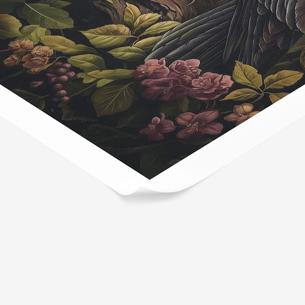 Poster VINTAGE AUTUMN CROWS 4