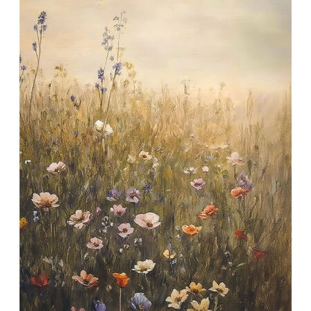 Poster VINTAGE AUTUMN FLOWER FIELD 2 -  Sticky 2