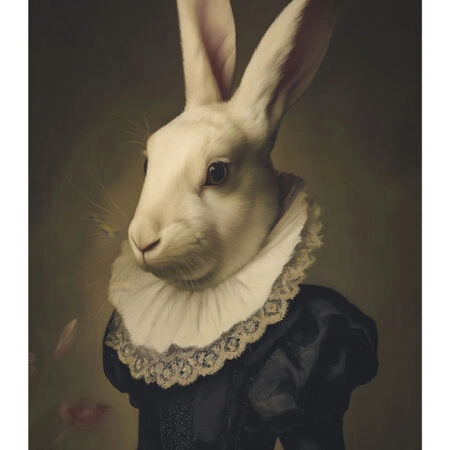 Poster VINTAGE AUTUMN HALLOWEEN BUNNY HEAD -  Sticky 2