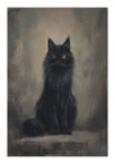 Poster VINTAGE AUTUMN HALLOWEEN CAT