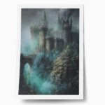 Poster VINTAGE AUTUMN HALLOWEEN DARK CASTLE 10