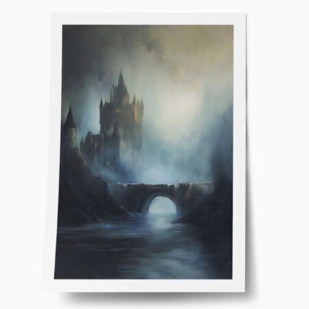 Poster VINTAGE AUTUMN HALLOWEEN DARK CASTLE 9 - 