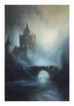 Poster VINTAGE AUTUMN HALLOWEEN DARK CASTLE 9