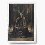 Poster VINTAGE AUTUMN HALLOWEEN DARK WITCH 2