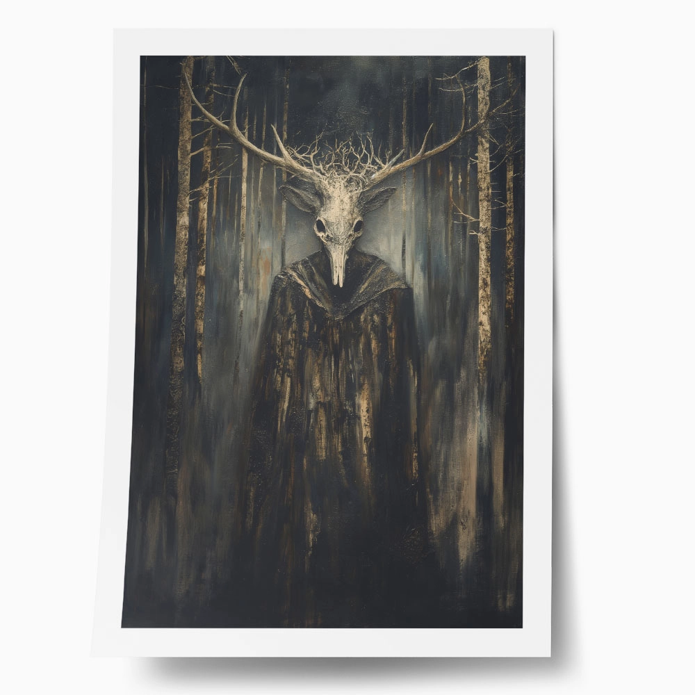 Poster VINTAGE AUTUMN HALLOWEEN DARK WITCH 3